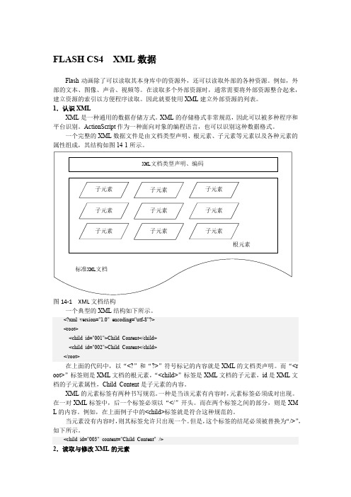 FLASH CS4 XML数据