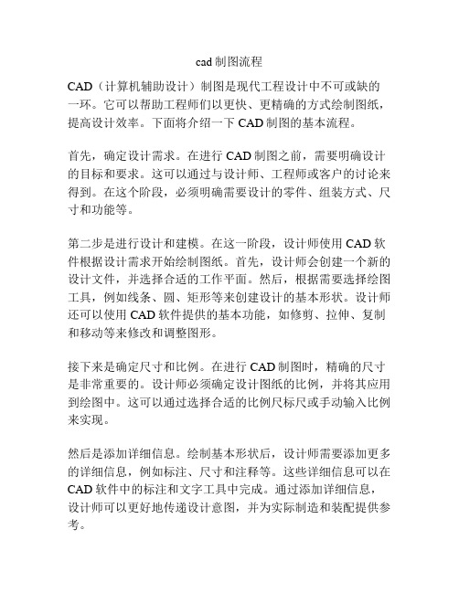 cad制图流程