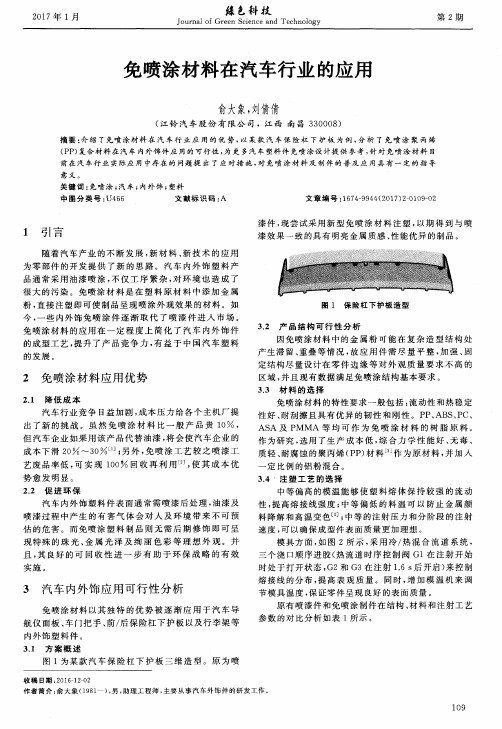 免喷涂材料在汽车行业的应用