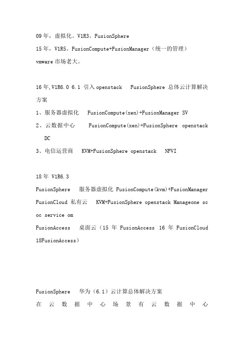 【Fusion虚拟化】随堂笔记1