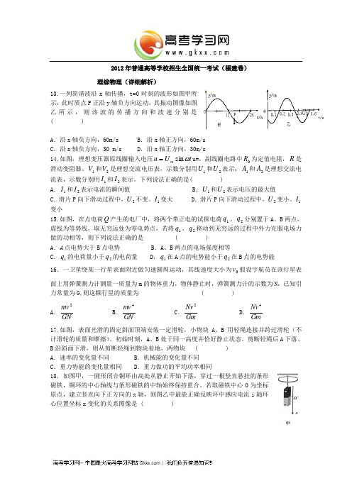 2012年福建