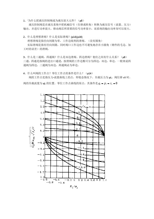 王春行 《液压放大元件》第二章课后思考题