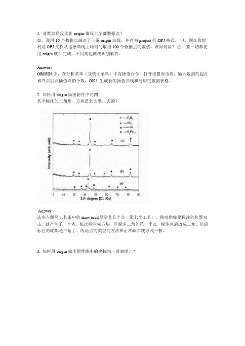 origin小技巧