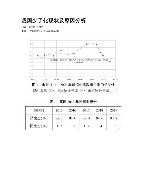 我国少子化现状及原因分析