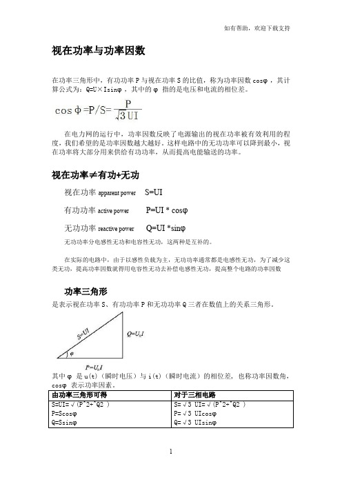 电能表及功率因数基础知识