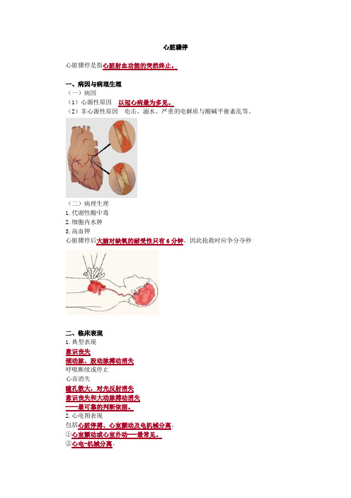 内科护理学-心脏骤停