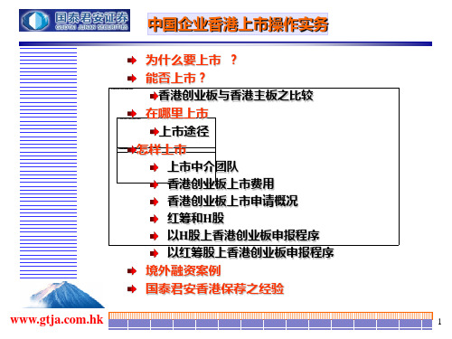 中国企业境外资本运作31页PPT