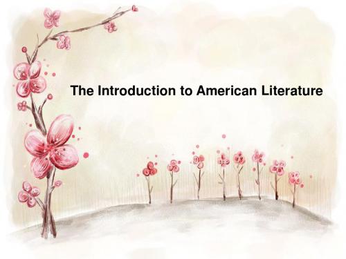 the introduction to american literature