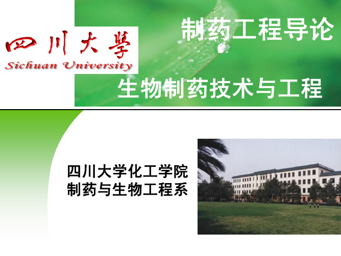制药工程导论-生物制药技术与工程