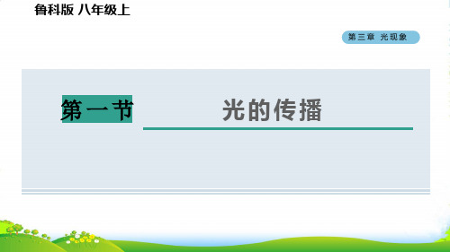 2022八年级物理上册第三章光现象3.1光的传播习题课件鲁科版五四制