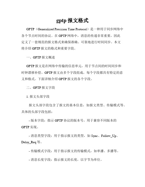 gptp报文格式