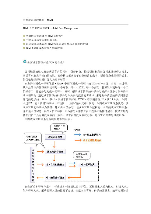 6 全面成本管理体系(TCM)