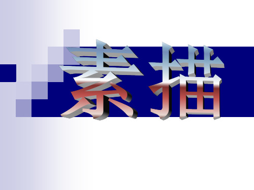 素描的概念课件