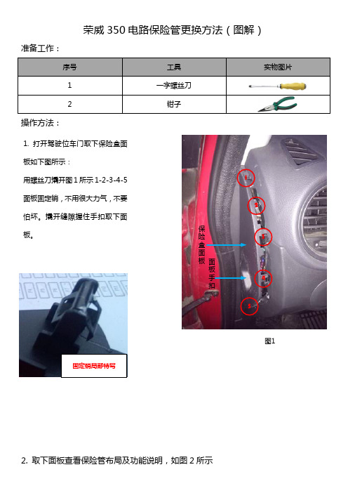 荣威350保险管,更换方法(附图)