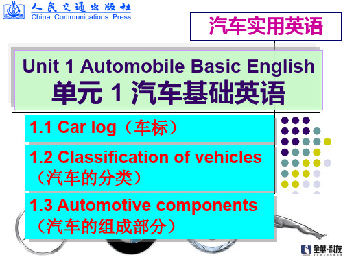 汽车实用英语-单元1