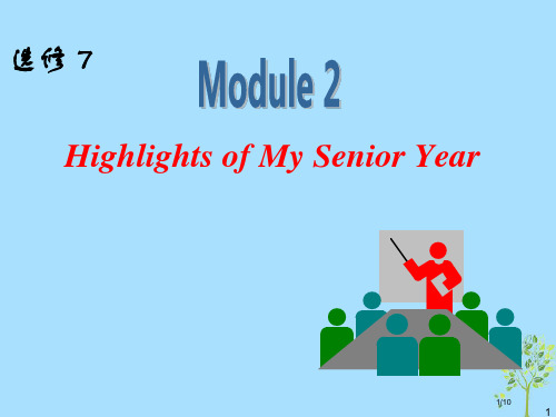 高中英语一轮复习 Module2 Highlights of My Senior YearPPT 全