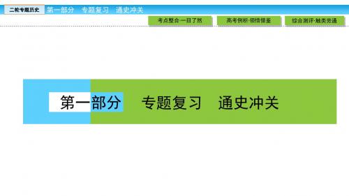 2018届二轮复习：选修1 历史上重大改革回眸(课件)(35张)