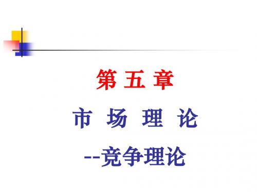 第五章 市场理论--竞争