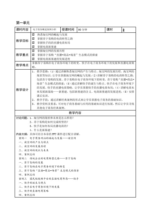 电子商务概述案例分析