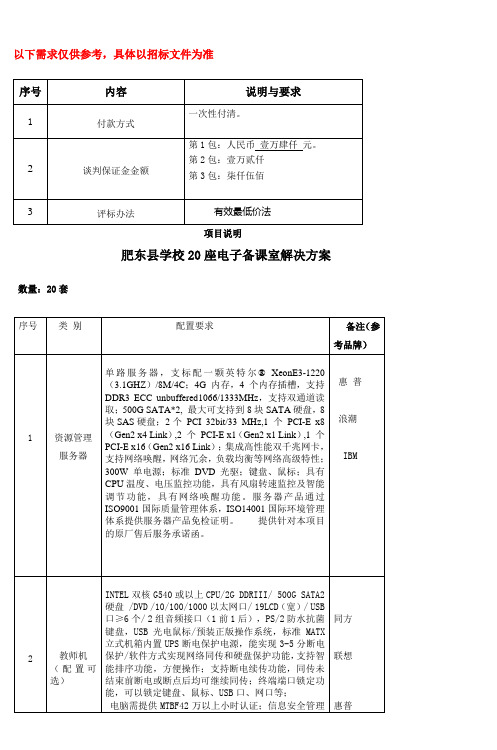 肥东县学校20座电子备课室解决方案