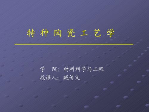 特种陶瓷工艺学2