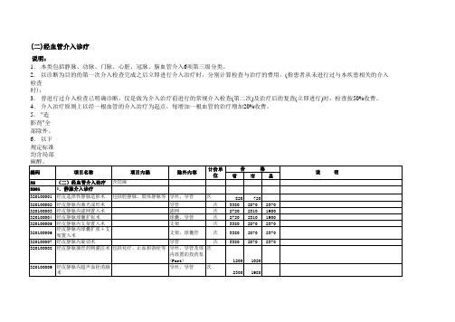 河南省医疗服务价格汇总(2005年10月15日修订)