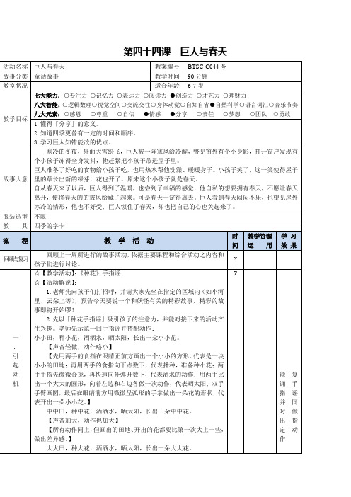 巨人与春天