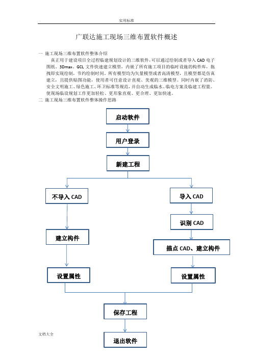 施工现场三维布置软件软件操作手册簿