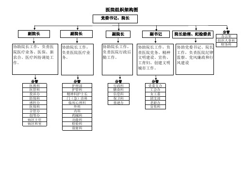 (完整版)医院组织架构图