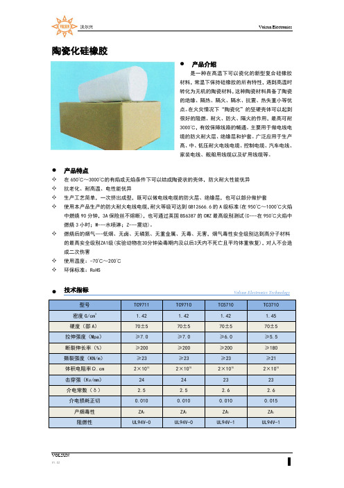 陶瓷化硅橡胶