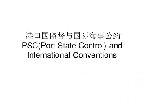 PSC and Conventions