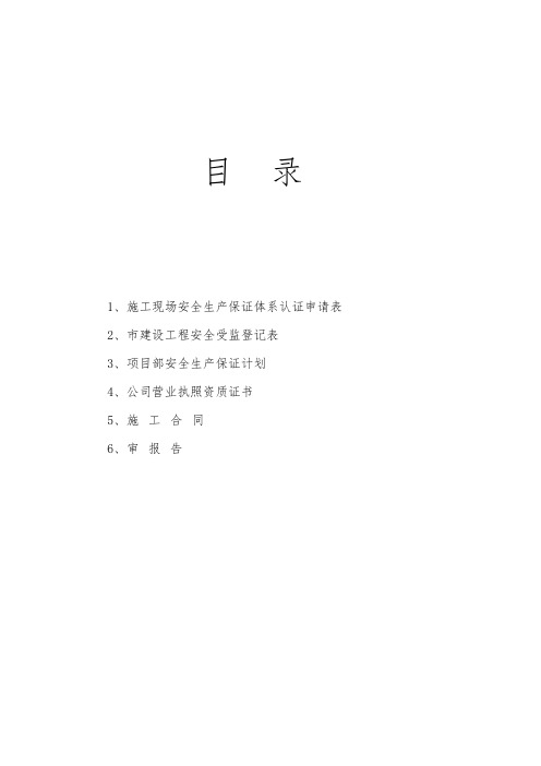 (安保体系)工程内审资(doc68页)