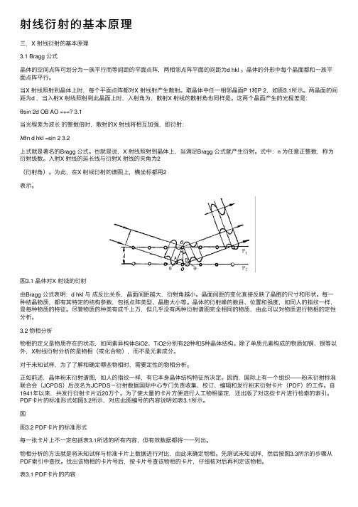 射线衍射的基本原理