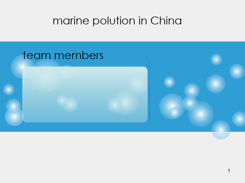 海洋污染 英文演讲稿ppt课件