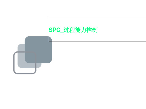 SPC_过程能力控制