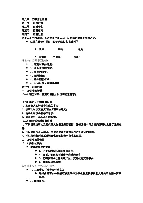 民事诉讼法考试复习材料