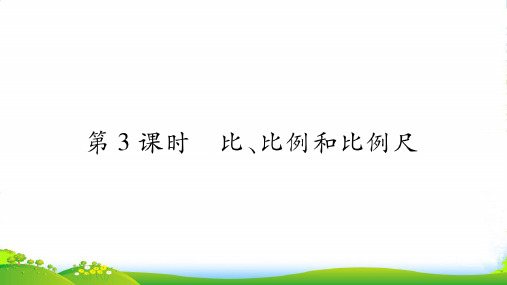 人教版六年级下册数学专项复习训练课件第3章 式与方程第3课时 比、比例和比例尺