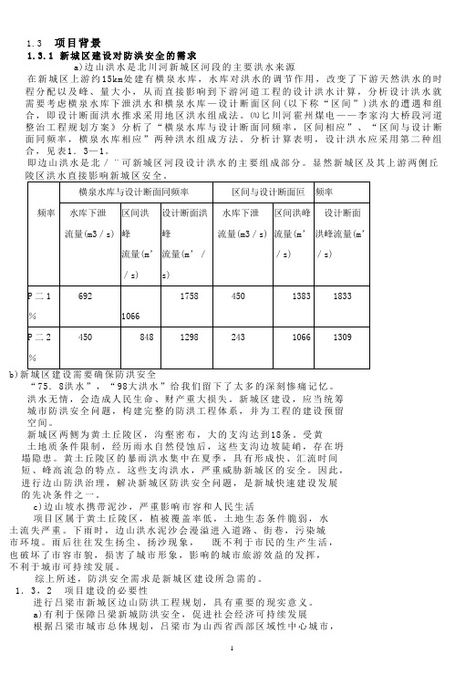 吕梁市新城区边山防洪工程