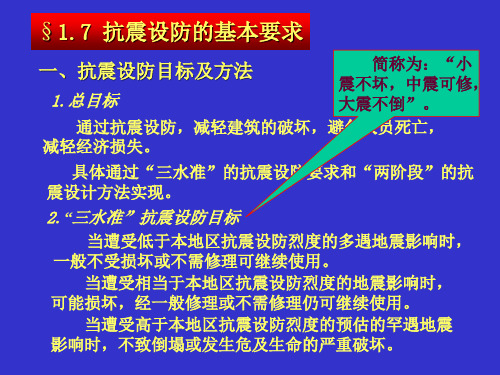 建筑结构抗震设计  课件  第一章-3