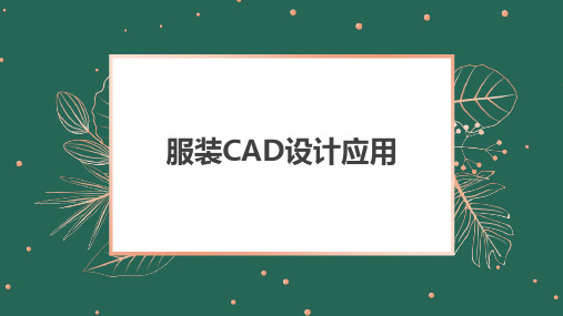 服装CAD设计应用教学课件第五章智尊宝纺服装 CAD 制板