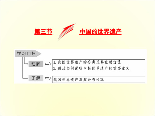 2017-2018学年高中地理中图版选修三《旅游地理》课件：1.3中国的世界遗产课件(共44张PPT)