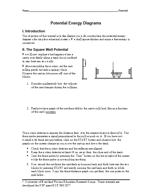 PotentialEnergyDiagrams-UMD：势能图-UMD