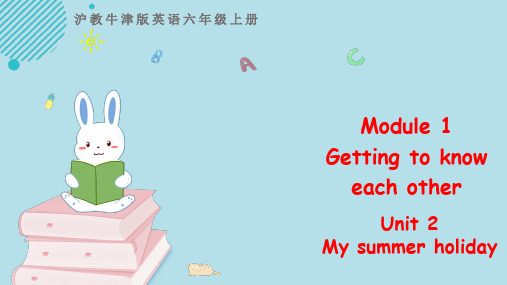 沪教牛津版小学六年级英语上册Unit 2 My summer holiday 第二课时课件