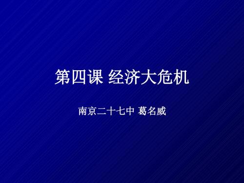 经济大危机 PPT课件12 人教版