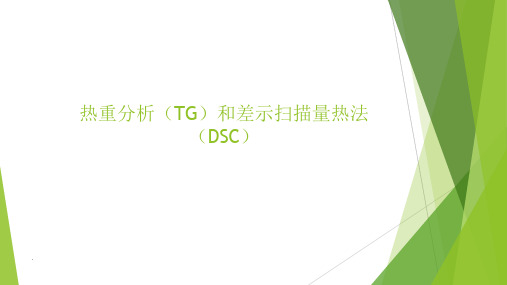 热重分析(TG)和差示扫描量热法(DSC)