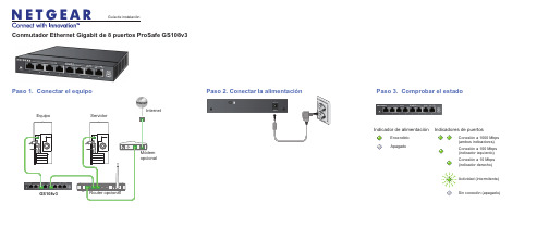 ProSafe GS108v3 8端口Gigabit Ethernet交换机说明书