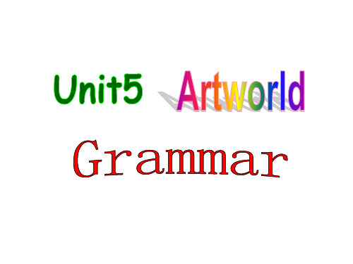 牛津译林版英语九上Unit5Grammar