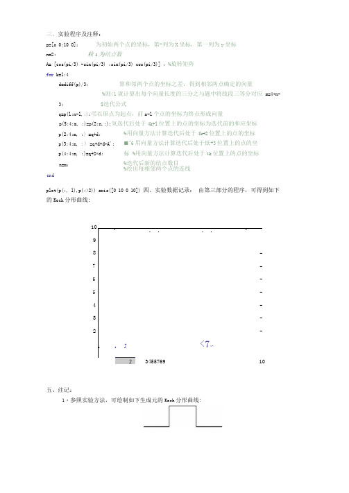 几个分形的matlab实现(可编辑修改word版)