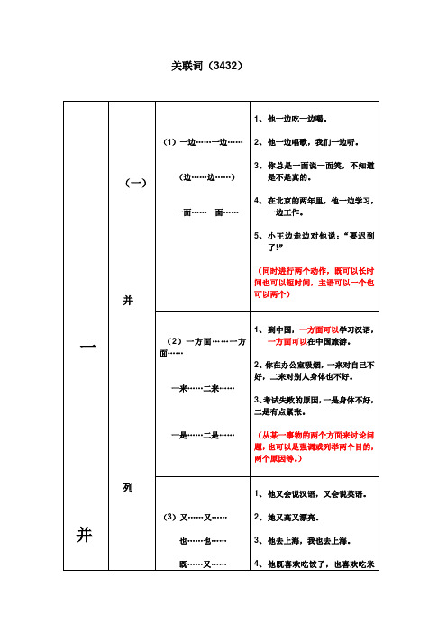 HSK关联词