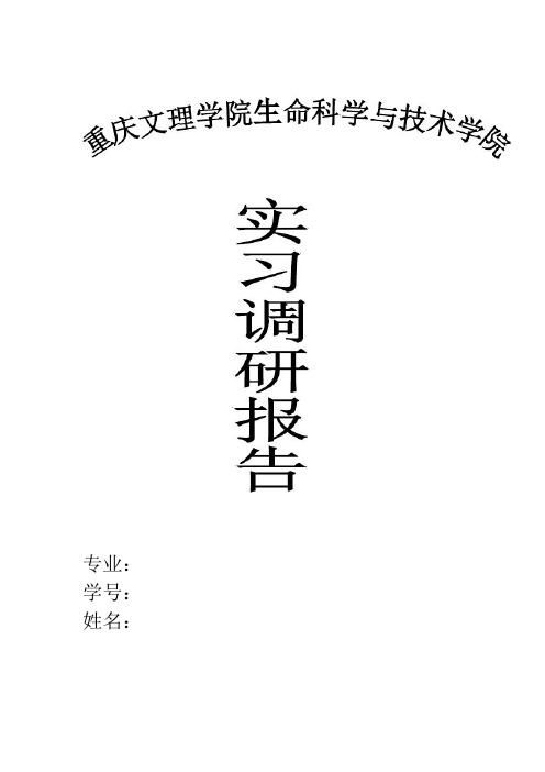 重庆鸿恩寺实习调研报告